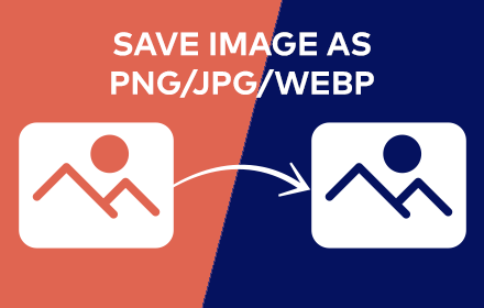 Save Image As PNG, JPG, WebP Chrome Extension